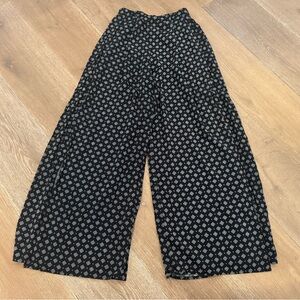 Cotton Candy LA Split Leg Black and White Geometric Pants